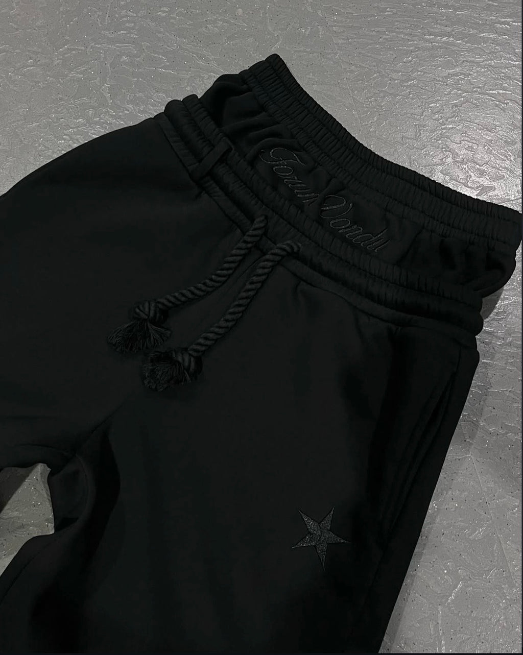 Star pattern joggers
